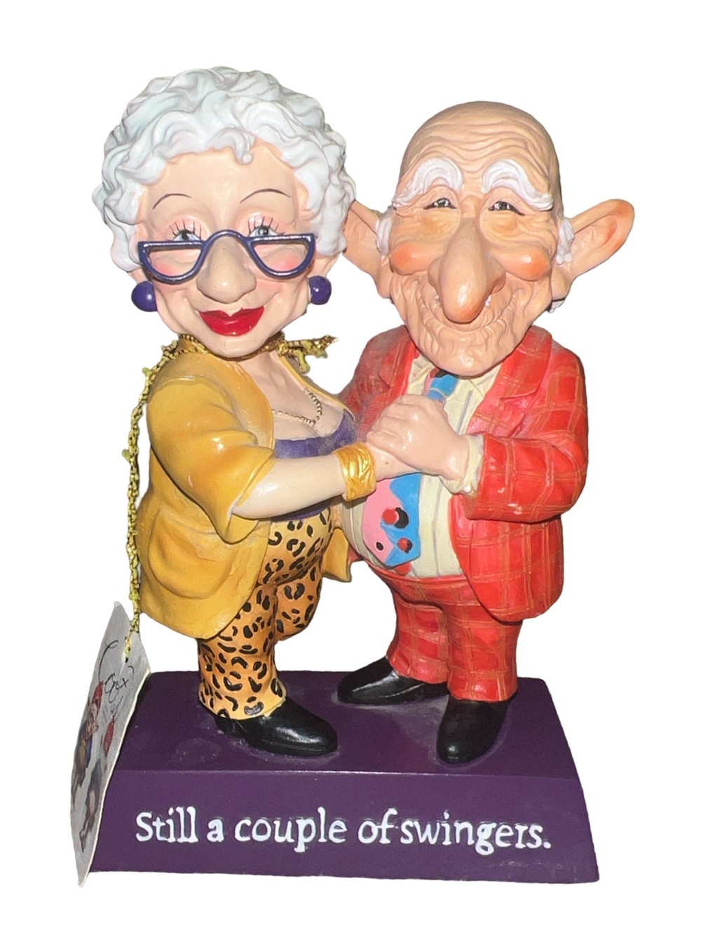 COOTS SWINGING COUPLE STILL A COUPLE OF SWINGERS SENIORS FIGURINE